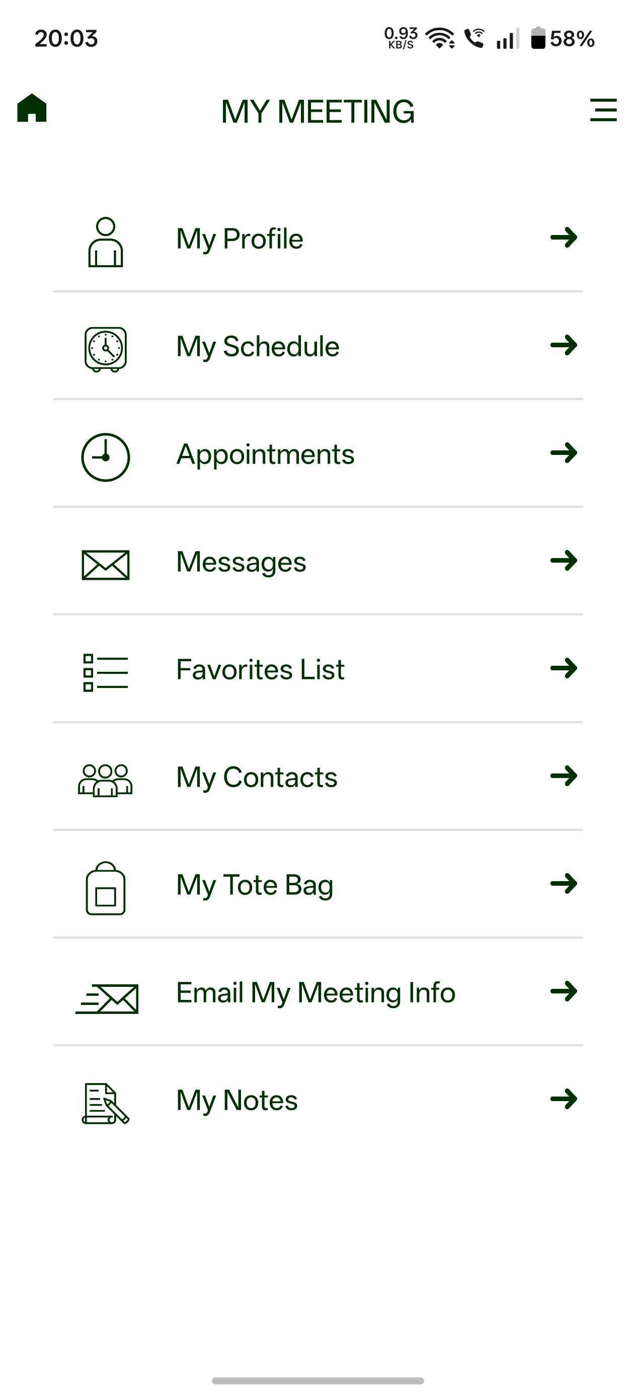 AAN Conferences screenshot